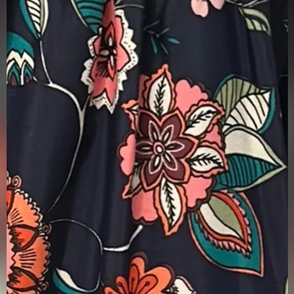 Eliza J Flutter Sleeve Tiered Fit & Flare Dress